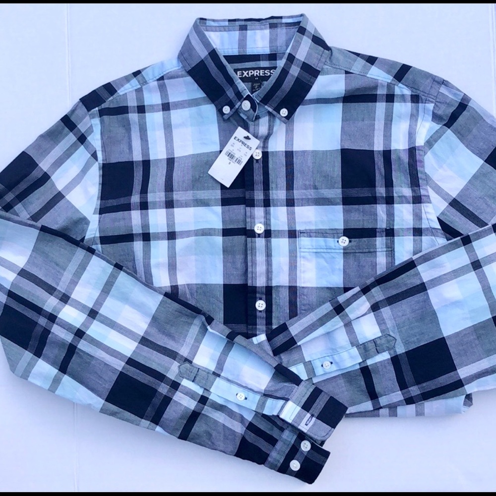 NWT Express Mens Button Down Shirt